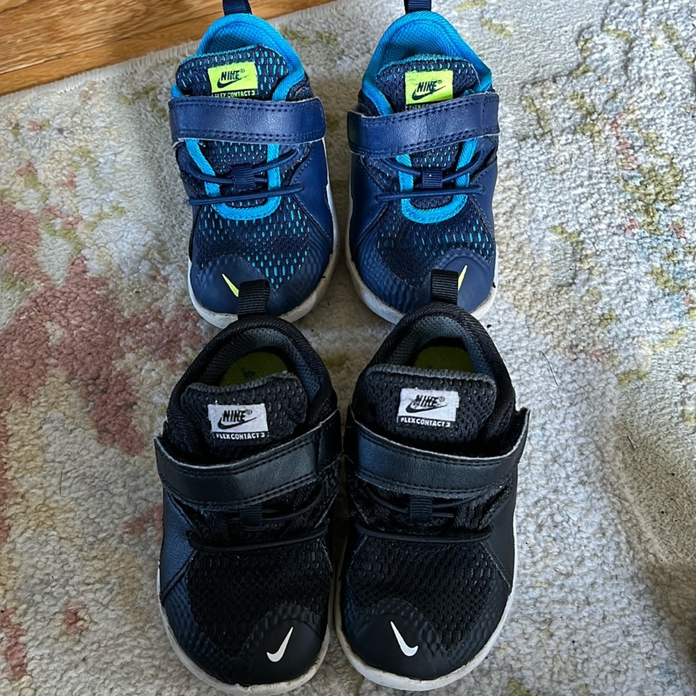 Lot of 2: Nike Flex Contact 3 toddler shoes size 6